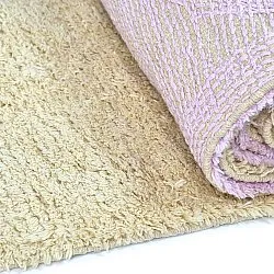 Ryijymatot - Amira Natural Cotton Shaggy (beige/violetti)