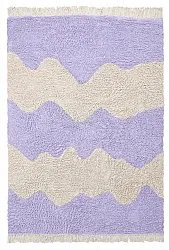 Ryijymatot - Amira Natural Cotton Shaggy (violetti/beige)