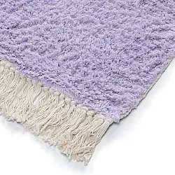 Ryijymatot - Amira Natural Cotton Shaggy (violetti/beige)