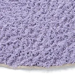 Pyöreät matot - Amira Natural Cotton Shaggy (violetti/beige)