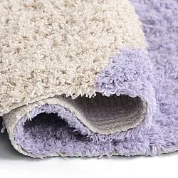 Ryijymatot - Amira Natural Cotton Shaggy (violetti/beige)