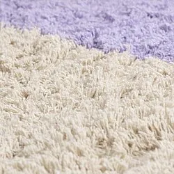 Ryijymatot - Amira Natural Cotton Shaggy (violetti/beige)