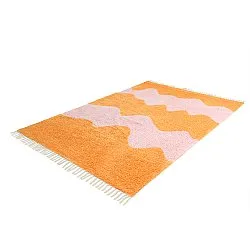 Ryijymatot - Amira Natural Cotton Shaggy (oranssi/vaaleanpunainen)