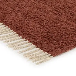 Ryijymatot - Amira Natural Cotton Shaggy (punainen/beige)