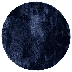 Pyöreä matot - Aranga Super Soft Fur (tummansininen)