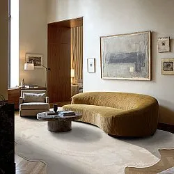 Aaltoileva nukkamatto - Aranga Super Soft Fur (beige)