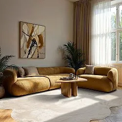 Aaltoileva nukkamatto - Aranga Super Soft Fur (beige)