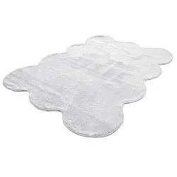 Aaltoileva nukkamatto - Aranga Super Soft Fur (valkoinen)