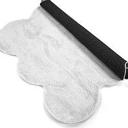Aaltoileva nukkamatto - Aranga Super Soft Fur (valkoinen)