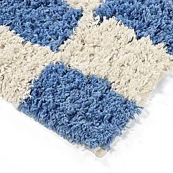 Ryijymatot - Atrani Natural Cotton Shaggy (sininen)