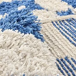 Ryijymatot - Atrani Natural Cotton Shaggy (sininen)
