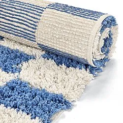 Ryijymatot - Atrani Natural Cotton Shaggy (sininen)
