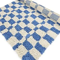 Ryijymatot - Atrani Natural Cotton Shaggy (sininen)