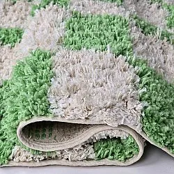 Ryijymatot - Atrani Natural Cotton Shaggy (vihreä)