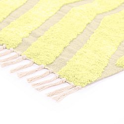 Ryijymatot - Callista Natural Cotton Shaggy (keltainen)