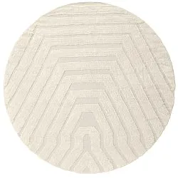 Pyöreät matot - Callista Natural Cotton Shaggy (beige)