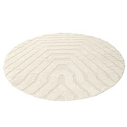 Pyöreät matot - Callista Natural Cotton Shaggy (beige)