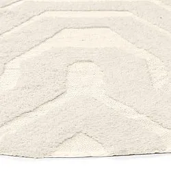 Pyöreät matot - Callista Natural Cotton Shaggy (beige)