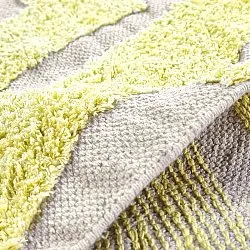 Pyöreät matot - Callista Natural Cotton Shaggy (keltainen)