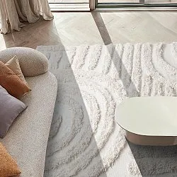 Ryijymatot - Cazorla Natural Cotton Shaggy (luonnonvalkoinen)