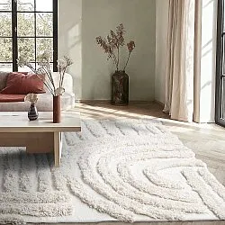 Ryijymatot - Cazorla Natural Cotton Shaggy (luonnonvalkoinen)