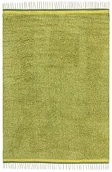 Ryijymatot - Celina Natural Cotton Shaggy (vihreä/keltainen)