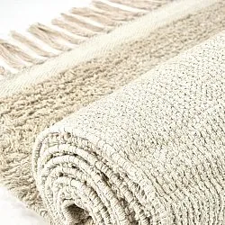 Ryijymatot - Celina Natural Cotton Shaggy (luonnonvalkoinen/beige)
