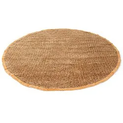 Pyöreät matot - Celina Natural Cotton Shaggy (ruskea/oranssi)
