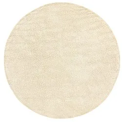 Pyöreät matot - Celina Natural Cotton Shaggy (luonnonvalkoinen/beige)