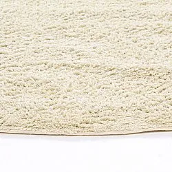 Pyöreät matot - Celina Natural Cotton Shaggy (luonnonvalkoinen/beige)