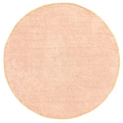 Pyöreät matot - Celina Natural Cotton Shaggy (pinkki/beige)