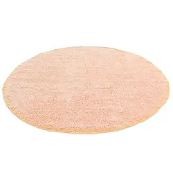 Pyöreät matot - Celina Natural Cotton Shaggy (pinkki/beige)