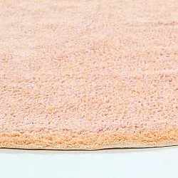 Pyöreät matot - Celina Natural Cotton Shaggy (pinkki/beige)