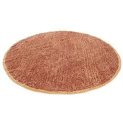 Pyöreät matot - Celina Natural Cotton Shaggy (punainen)
