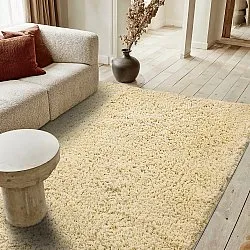 Ryijymatot - Combarro Solid Cotton Shaggy (vaaleankeltainen)