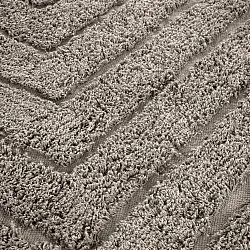 Pyöreä matot - Conara Natural Cotton Shaggy (taupe)