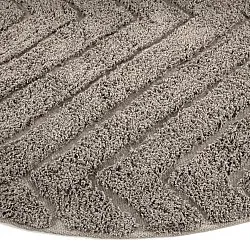 Pyöreä matot - Conara Natural Cotton Shaggy (taupe)