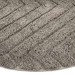 Pyöreä matot - Conara Natural Cotton Shaggy (taupe)
