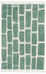 Ryijymatot - Cyrus Natural Cotton Shaggy (vihreä)