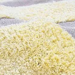 Pyöreät matot - Cyrus Natural Cotton Shaggy (keltainen)