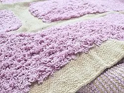 Pyöreät matot - Cyrus Natural Cotton Shaggy (violetti)