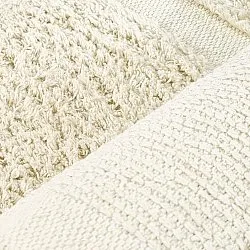 Pyöreät matot - Cyrus Natural Cotton Shaggy (beige)