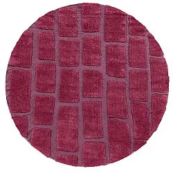 Pyöreät matot - Cyrus Natural Cotton Shaggy (punainen)