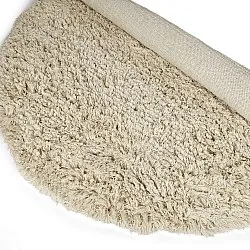 Pyöreät matot - Fassale Hand Woven Wool Shaggy (kerma)