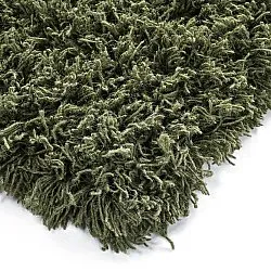 Ryijymatot - Fassale Hand Woven Wool Shaggy (sammaleen vihreä)