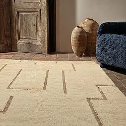 Ryijymatot - Kiberg Hand Woven Wool Shaggy (kerma)