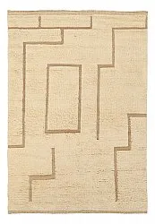 Ryijymatot - Kiberg Hand Woven Wool Shaggy (kerma)