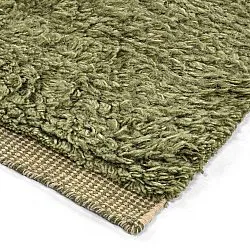 Ryijymatot - Kiberg Hand Woven Wool Shaggy (vihreä)