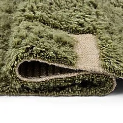 Ryijymatot - Kiberg Hand Woven Wool Shaggy (vihreä)