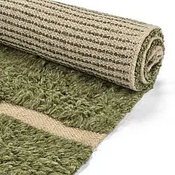 Ryijymatot - Kiberg Hand Woven Wool Shaggy (vihreä)